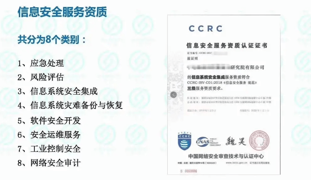 廣東廣州市CCRC信息安全服務(wù)資質(zhì) 網(wǎng)絡(luò)與信息安全軟件開發(fā)的關(guān)鍵認(rèn)證